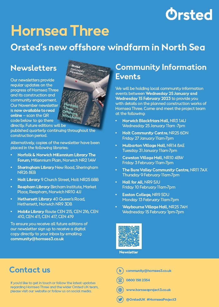 Orsted Hornsea Three poster